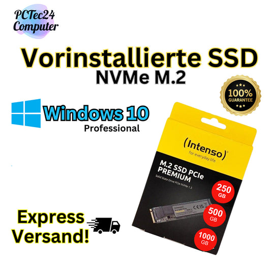 NVMe M.2 - Windows 10 Pro